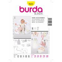 burda style pattern 9635 baby accessories 380848