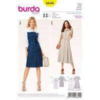 Burda Style Pattern 6644 Misses\' Dress 380414