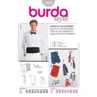 Burda Style Pattern 3403 Vest & Accessories 380396