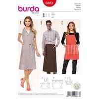 Burda Style Pattern 6883 Creative, Doll Clothes, Accessories 380005