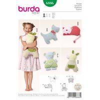 Burda Style Pattern 6886 Creative, Doll Clothes, Accessories 380020