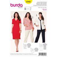 Burda Style Pattern 6948 Plus To Size 60 380046