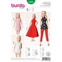 Burda Style Pattern 6960 Doll Clothes, Accessories 380053