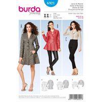 Burda Style Pattern 6921 Jackets, Coats, Vests 380057