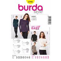 burda style pattern 6990 t shirt 380065