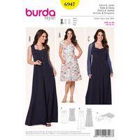 Burda Style Pattern 6947 Plus To Size 60 380084