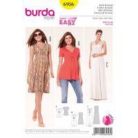 Burda Style Pattern 6956 Maternity Wear 380090