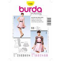 Burda Style Pattern 7308 Dress & Bolero 380126
