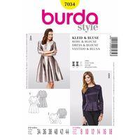 burda style pattern 7034 dress blouse 380138