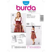 Burda Style Pattern 7443 Dirndl 380139