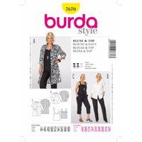 Burda Style Pattern 7670 Blouse & Top 380151