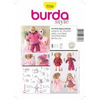 Burda Style Pattern 7753 Doll Clothes 380155