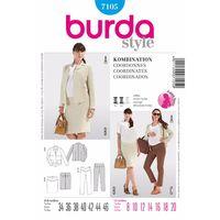 Burda Style Pattern 7105 Coordinates 380156
