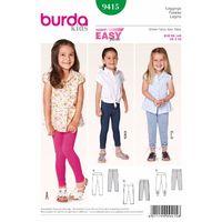 Burda Style Pattern 9415 Leggings 380816