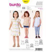 burda style pattern 9417 blouse dress 380817