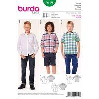 Burda Style Pattern 9419 Shirt 380818