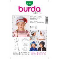 Burda Style Pattern 9496 Caps & Hats 380842