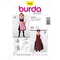 burda style pattern 9509 dirndl dress 380844