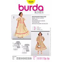 burda style pattern 9529 biedermeier dress 380845