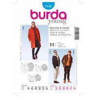 burda style pattern 7142 coat jacket 381147