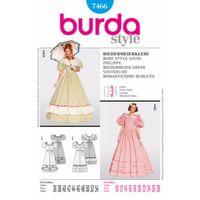 burda style pattern 7466 biedermeier dress 381173