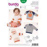 burda style pattern 9399 sweatshirt jacket 381210