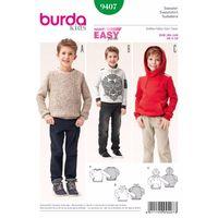 Burda Style Pattern 9407 Sweatshirt 381214