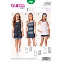 burda style pattern 9418 shirt dress 381219