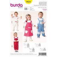 Burda Style Pattern 9424 Overalls & Dress 381222