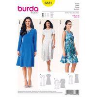 Burda Style Pattern 6821 Dresses 379960