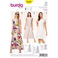 Burda Style Pattern 6628 Misses\' Dress 380400