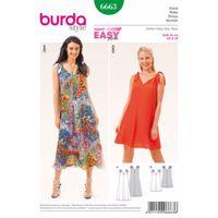 burda style pattern 6664 misses wrap dress blouse 380424