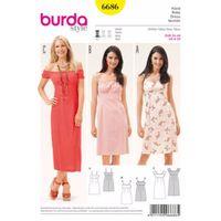 Burda Style Pattern 6686 Women\'s Dress 380435