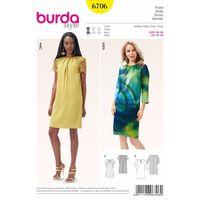 Burda Style Pattern 6706 Misses\' Dress 380445