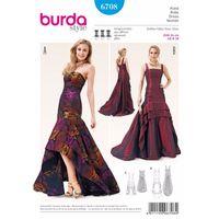 burda style pattern 6708 misses evening gown 380447