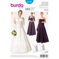 burda style pattern 6710 misses and plus size gown 380448