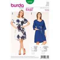 Burda Style Pattern 6732 Misses\' Dress 380470