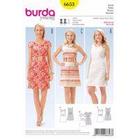 burda style pattern 6653 misses dress 380504