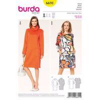 Burda Style Pattern 6691 Misses\' Dress 380528