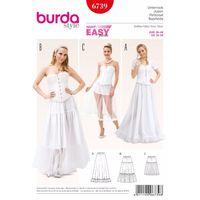 Burda Style Pattern 6739 Misses\' Petticoat 381512