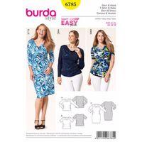 Burda Style Pattern 6785 Plus To Size 60 (34) 381535