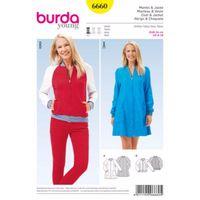 burda style pattern 6660 misses coat jacket 380422