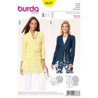 burda style pattern 6637 misses jacket 380481