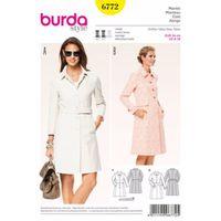 Burda Style Pattern 6772 Jackets, Coats, Vests 380500