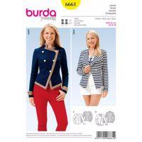 Burda Style Pattern 6661 Misses\' Jacket 380513