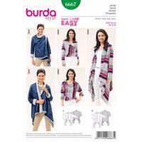 Burda Style Pattern 6667 Women\'s Jacket 380516