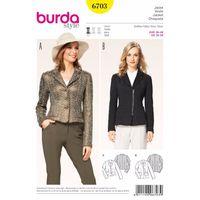 Burda Style Pattern 6703 Misses\' Blazer Jacket 380534