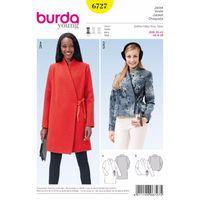 Burda Style Pattern 6727 Misses\' Jacket 381506