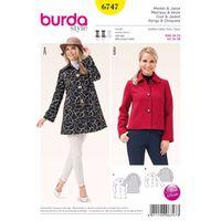 Burda Style Pattern 6747 Misses\' Jacket 381516