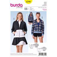 Burda Style Pattern 6799 Jackets, Coats, Vests 381956